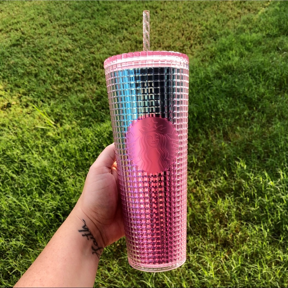 NEW! STARBUCKS OMBRE DISCO GRID TUMBLER